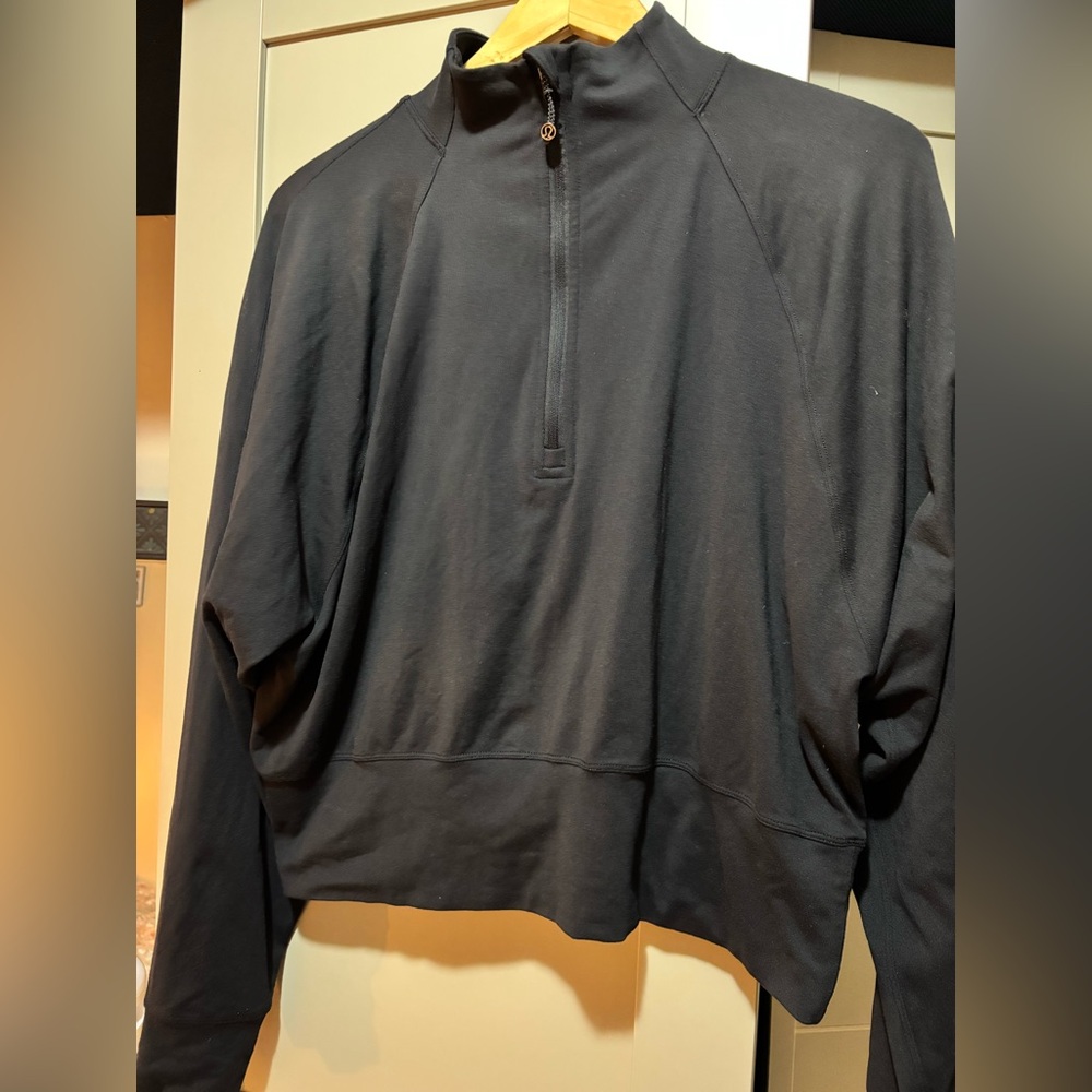 Lululemon Athletica Black Ready to Rulu Half-Zip Pullover